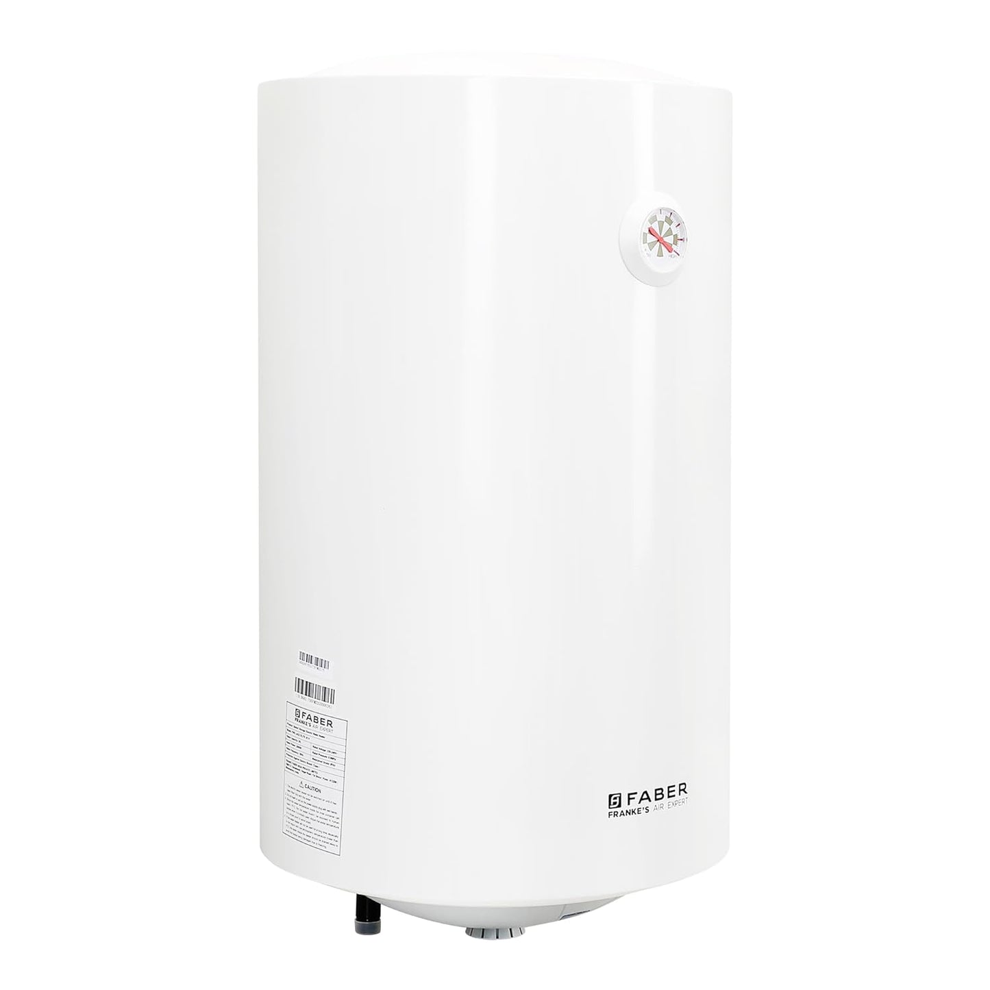 Faber Jazz Elite 35L Vertical Storage Water Geyser | Heating Indicator, 8 Bar Pressure, Titanium Glassline Coated Tank, Temperature Control, MFV Safety Valve, Thermal Cut-Off | 2000W, 4 Star | (White)