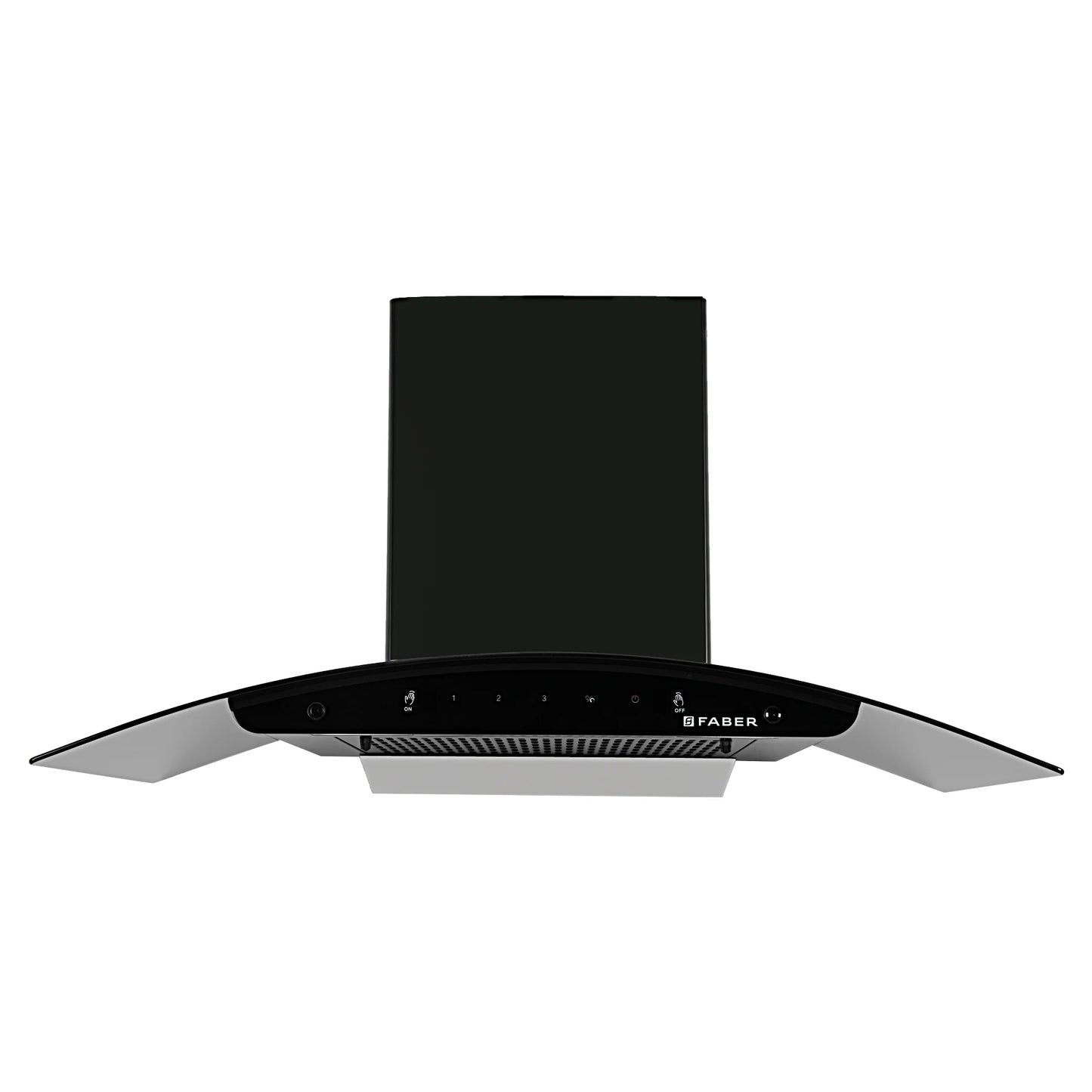 FABER FLORENCE FL SC AC BK 90cm 1200m3/hr Ducted Auto Clean Wall Mounted Chimney with Touch & Gesture Control (Black)