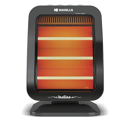 Havells Inclino 1200 Watt 3 Rod Halogen Heater (Black)