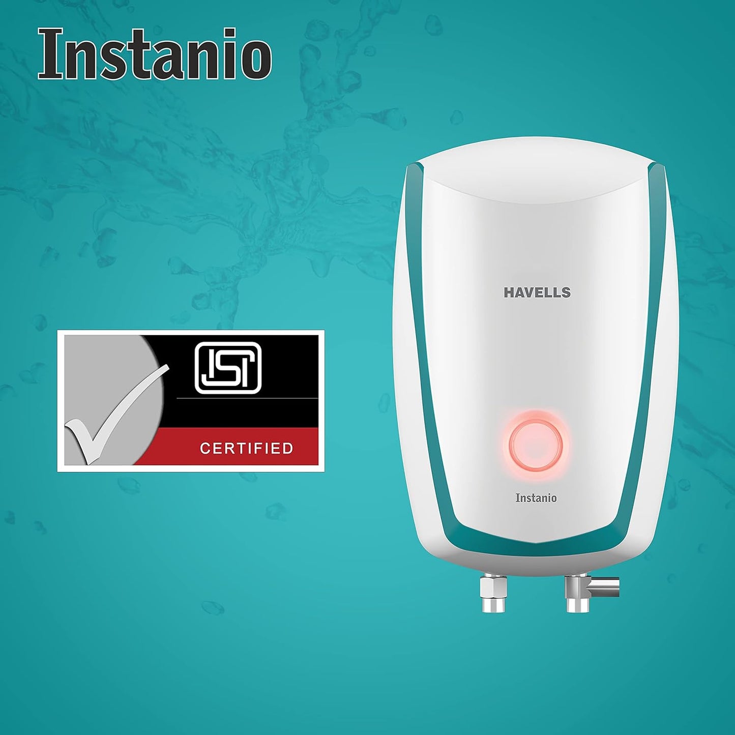 Havells Instanio 3-Litre Instant Geyser (White/Blue), Wall Mount