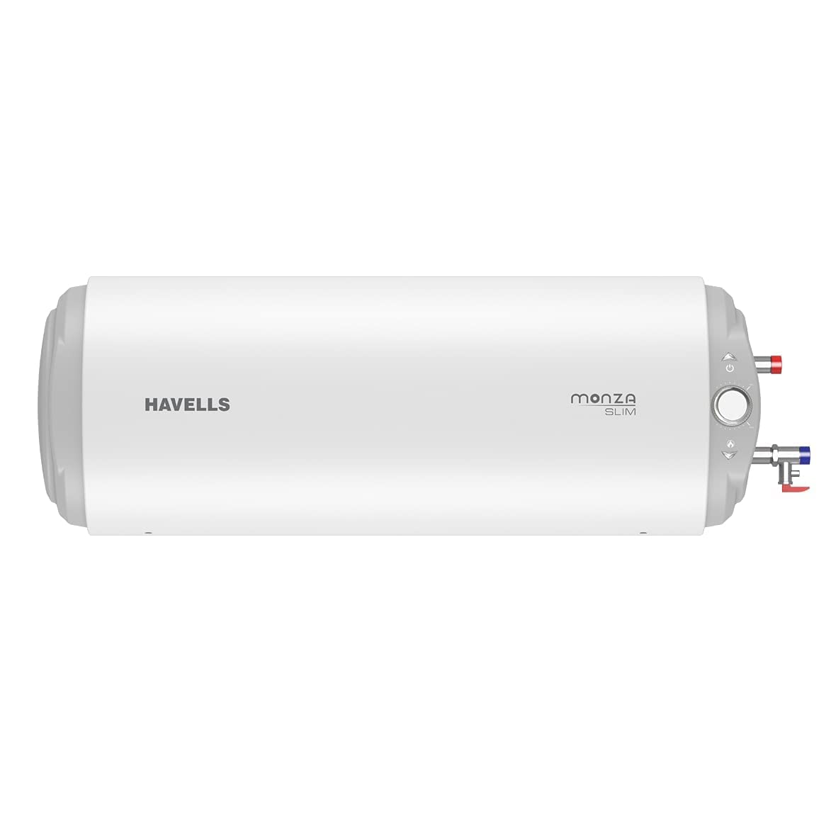 Havells Monza Slim 15 L Horizontal Right Water Heater, Metallic Body, 2000 W, 3S, With Free Flexi Pipe and Installation, Warranty: 7 Yr on Inn. Container; 4 Yr on Heating Element; 2 Yr Compre.(White)