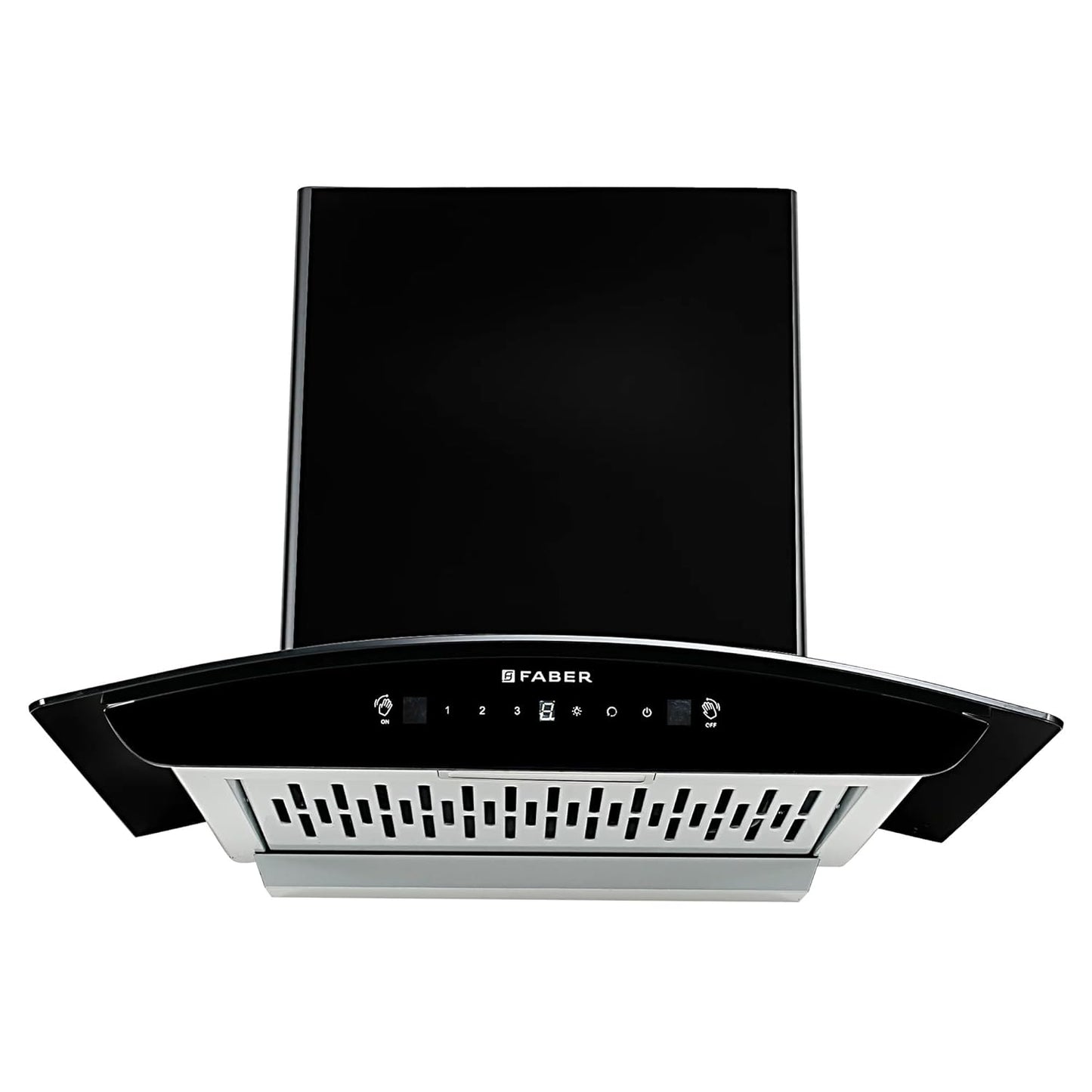 FABER SUNNY IN HC SC FL LG 60cm 1200m3/hr Ducted Auto Clean Wall Mounted Chimney with Touch & Gesture Control (Black)