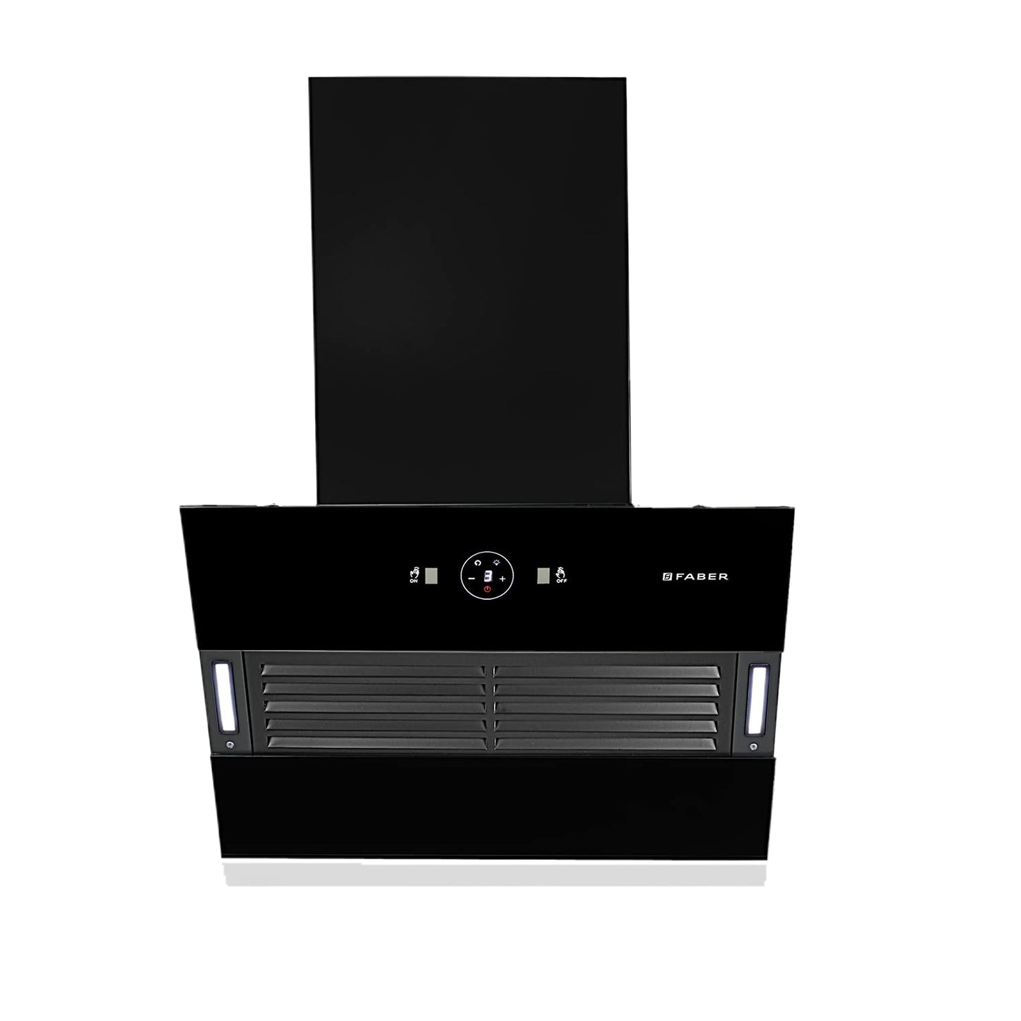 Faber 60 cm 1200 m3/hr Slant, Filterless Auto Clean Chimney, 12Yr Warranty on Motor(2Yr Comprehensive)|| Italian Design (HOOD VERTIGO FL SC AC BK 60, Touch & Gesture Control, Black)