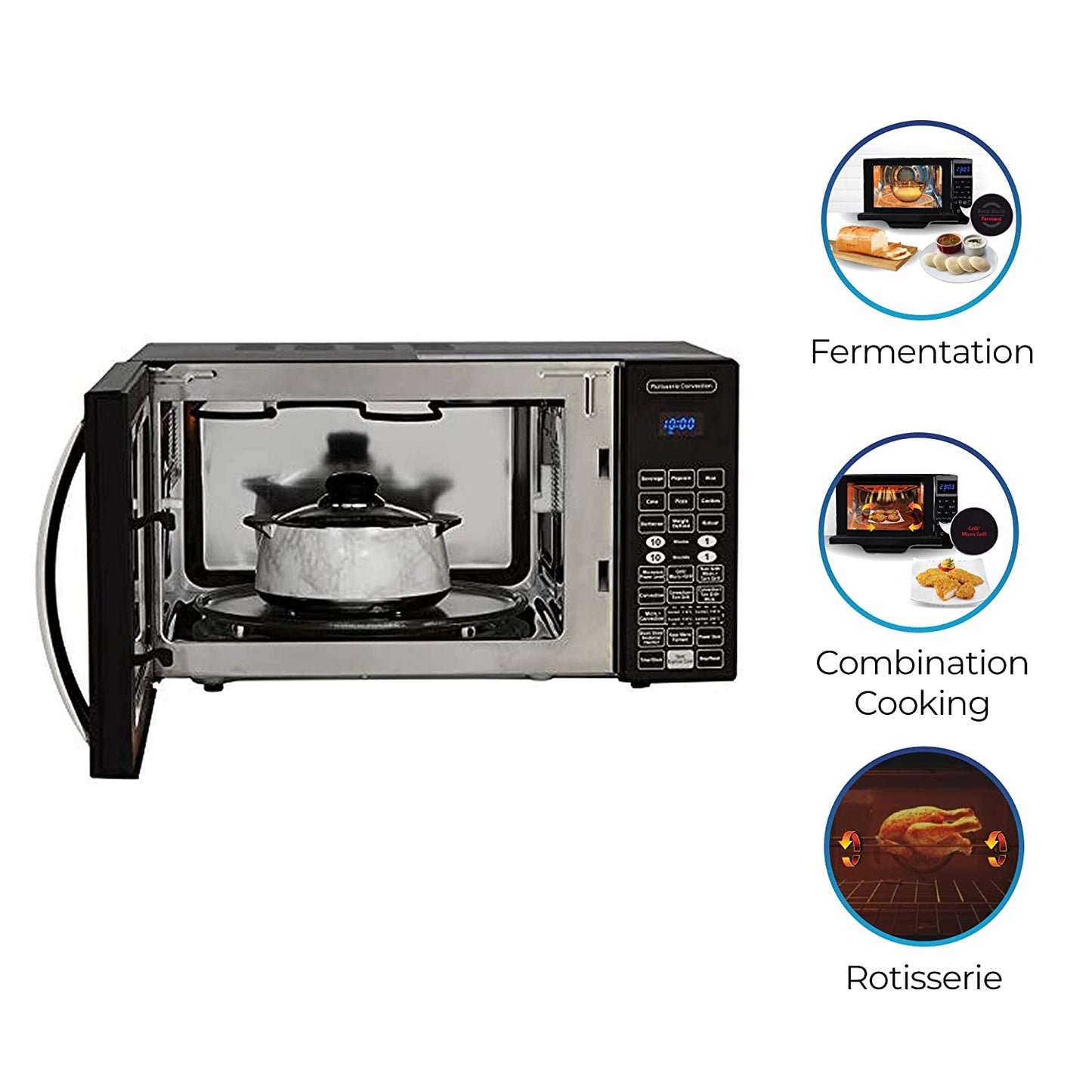 IFB 30 L Convection Microwave Oven (30FRC2, Floral Pattern & Black)