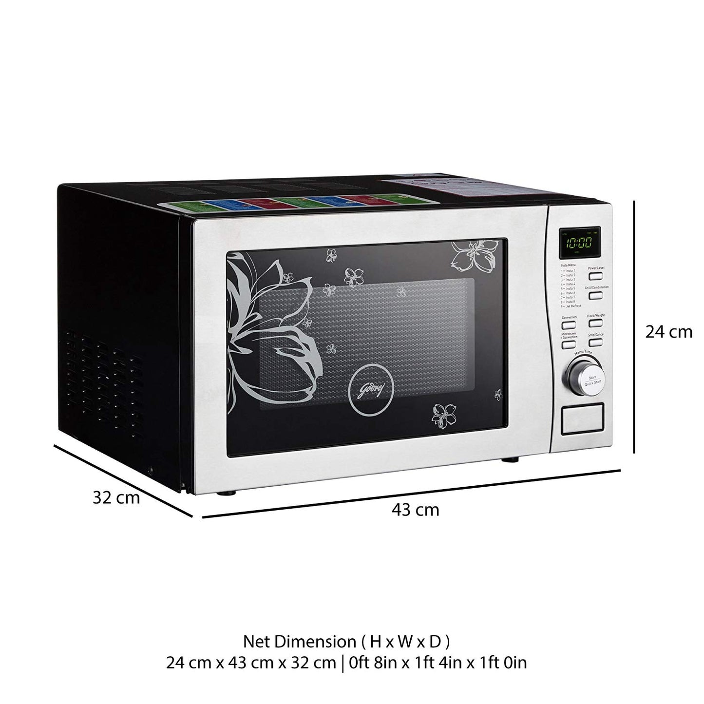 Godrej 19 L Convection Microwave Oven (GMX 519 CP1, White Rose)