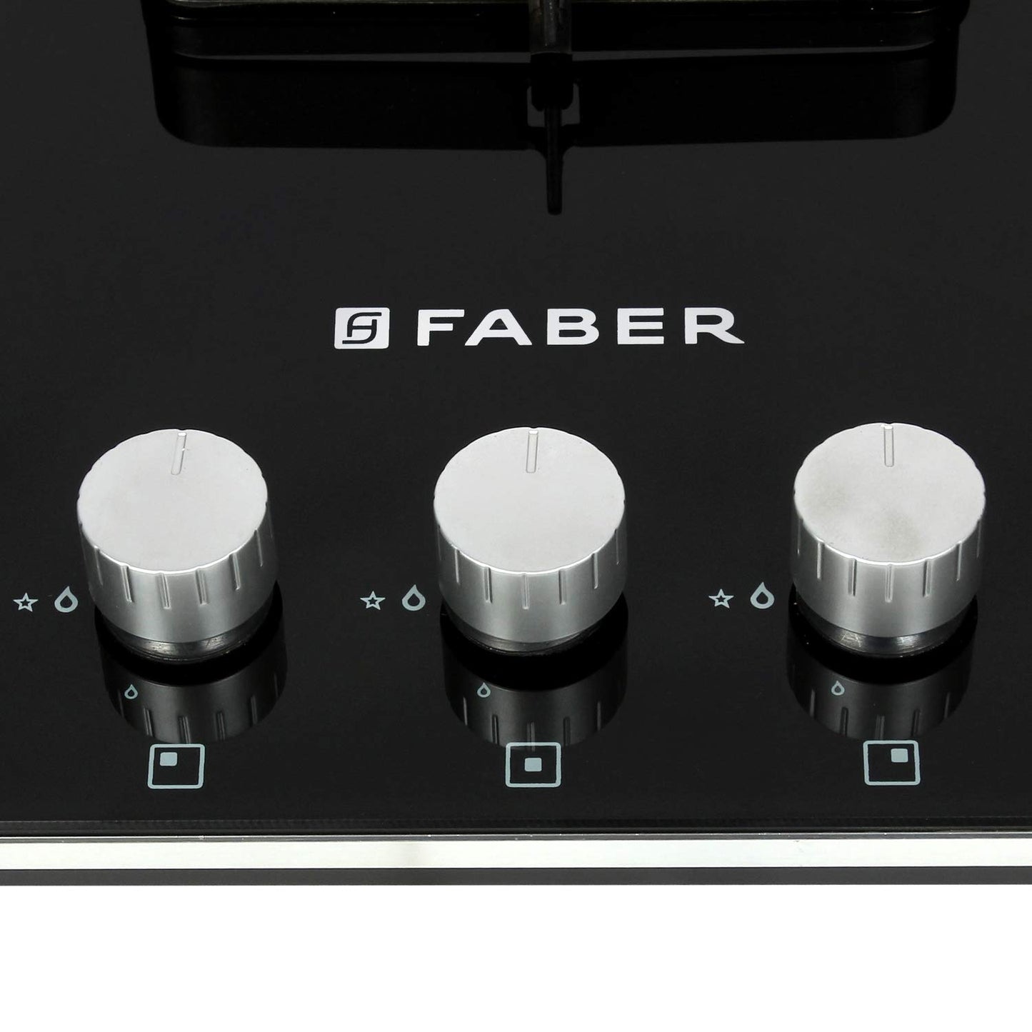 Faber 65 cm Hob, 3 Burner, Auto Ignition ( HOB HTG 653 CRS BR CI) Black