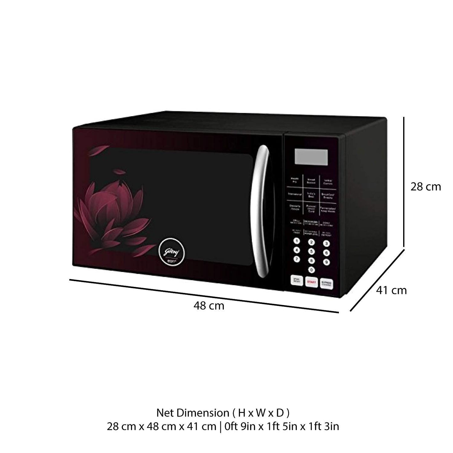 Godrej 25 L Convection Microwave Oven (GME 725 CF2 PZ, Purple Petals)