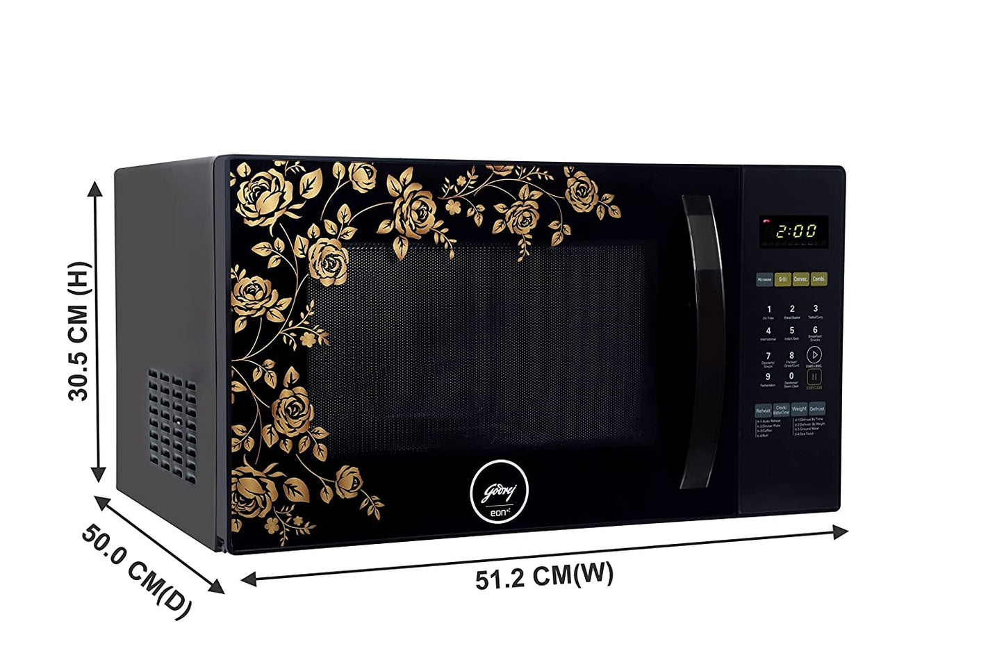 Godrej 28 Litres Convection Microwave Oven (GME 728 CF1 PM, Golden Rose, Dual Grill Technology)