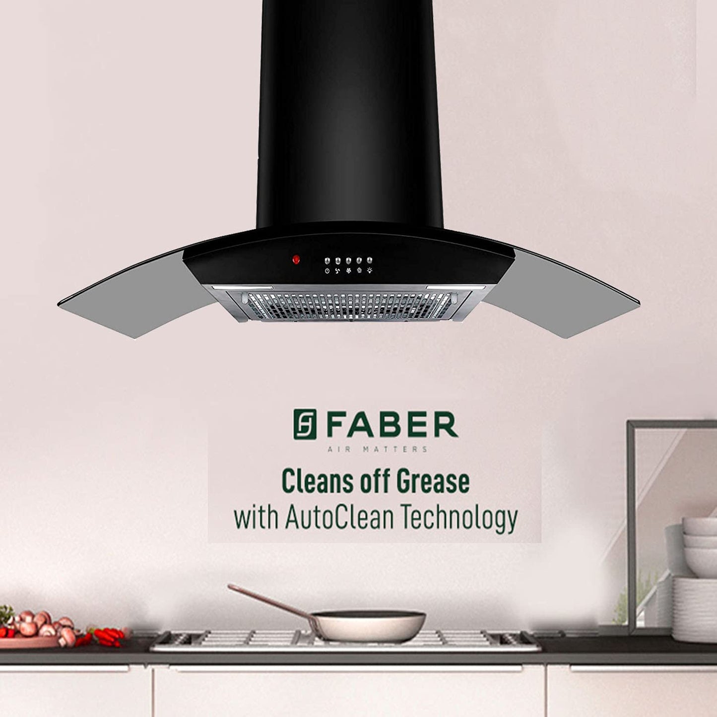 Products FABER AUTO CLEAN 60CM CHIMNEY ACE PRO HC PB BK 90