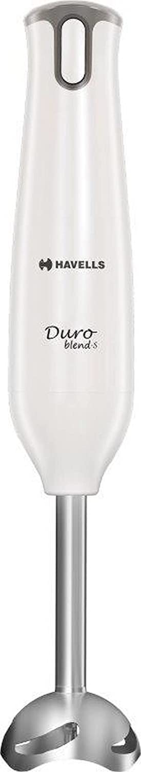 Havells Duro Blend - S Low Noise 300 watt Hand Blender with Detachable Stainless Steel Stem, Double Bush,Copper Motor & 2 Years Warranty