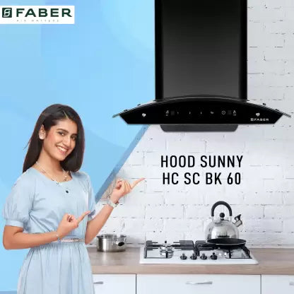 FABER AUTO CLEAN TOUCH CONTROLLED CHIMNEY SUNNY HC SC BK 60