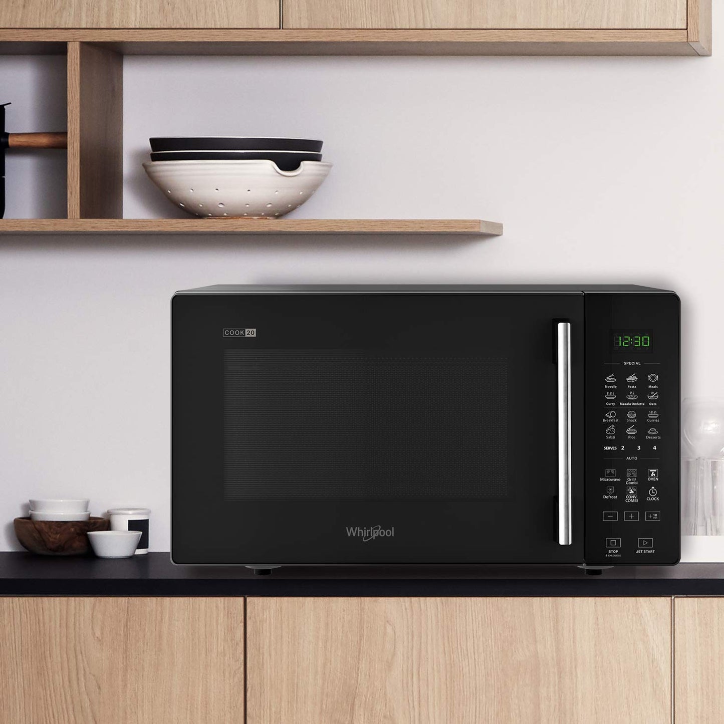 Whirlpool 20 L Convection Microwave Oven (MAGICOOK PRO 22CE BLACK, WHL7JBlack)