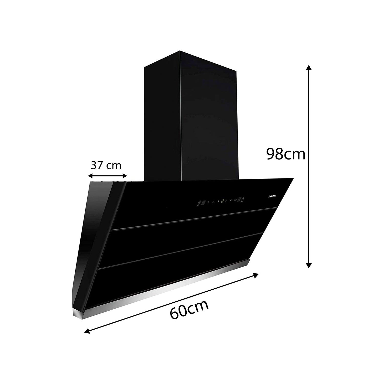 FABER AUTO CLEAN  TOUCH CONTROLLED CHIMNEY ZENITH FL SC AC BK 60