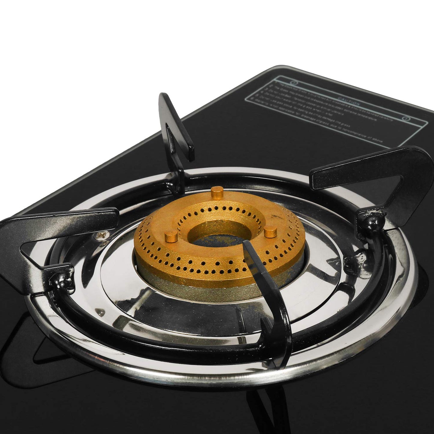 Faber Power 3BB BK Manual Ignition 3 Burner Glass Cooktop Gas Stove - Black